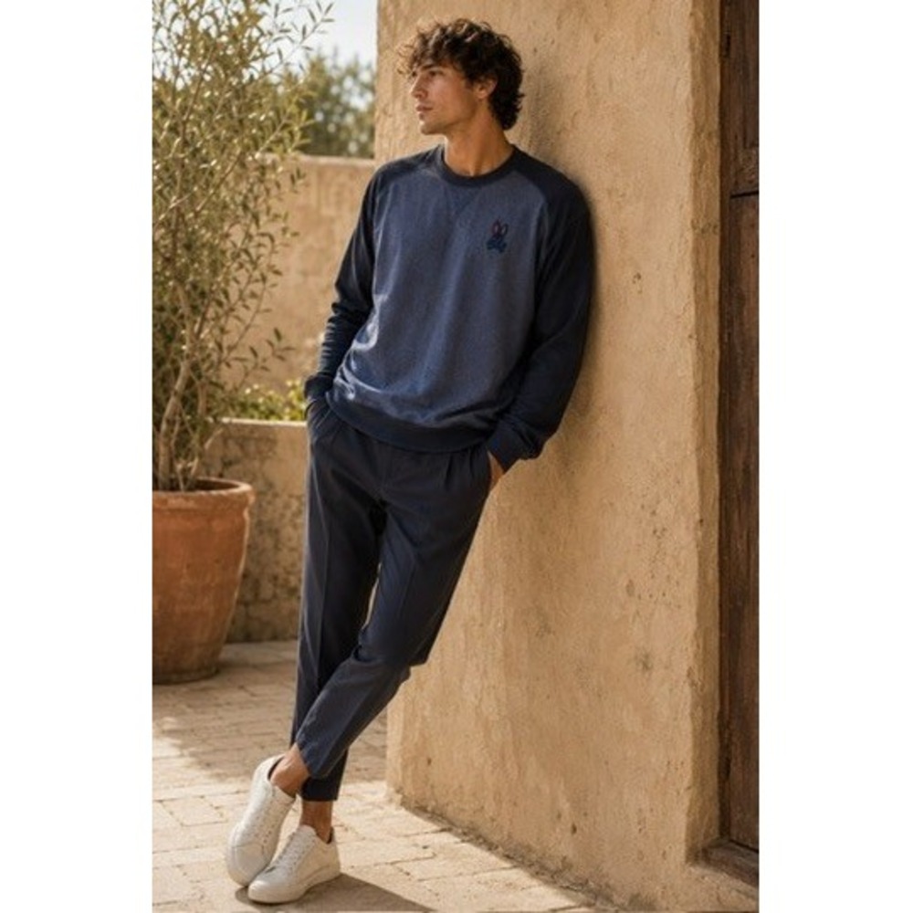 Zara Mens Slim Cropped Navy Blue Dress Pants Trousers Size 30 4150/636